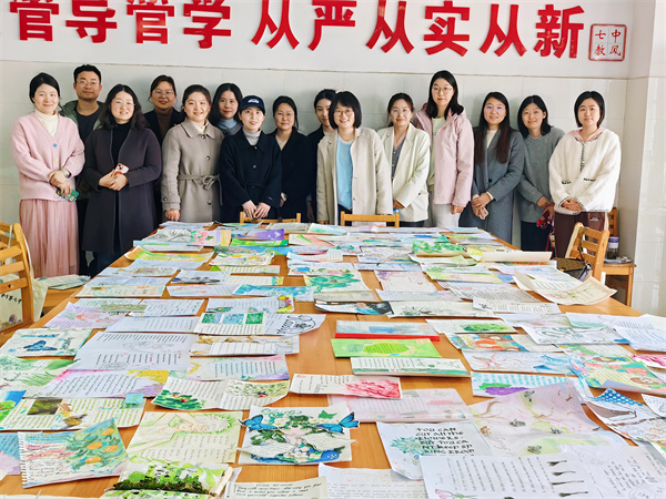 合肥七中高二年級(jí)舉辦“英語書法繪春天”比賽(圖3)